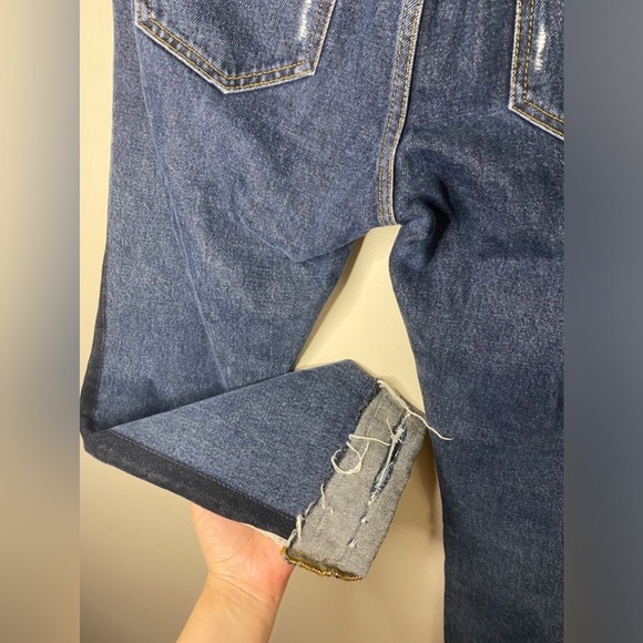 MSGM Milano Made In Italy Two-Toned Straight Leg Jeans - Picture 7 of 9